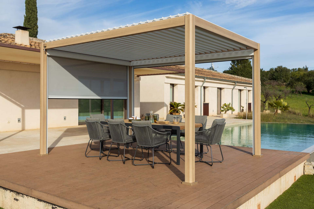 Lifestyle Garden 4m x 3m Pergola Oak & White | KENT ONLY DELIVERY