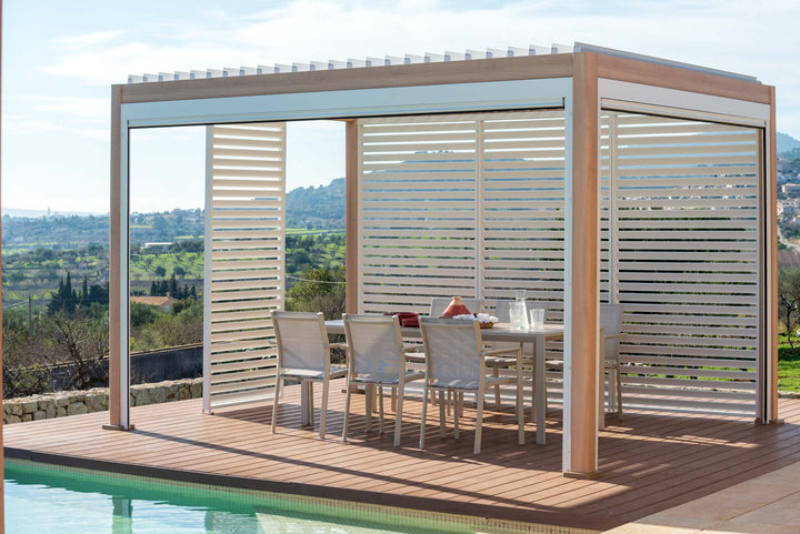 Lifestyle Garden 4m x 3m Pergola Oak & White | KENT ONLY DELIVERY