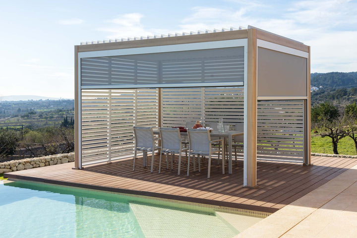 Lifestyle Garden 4m x 3m Pergola Oak & White | KENT ONLY DELIVERY