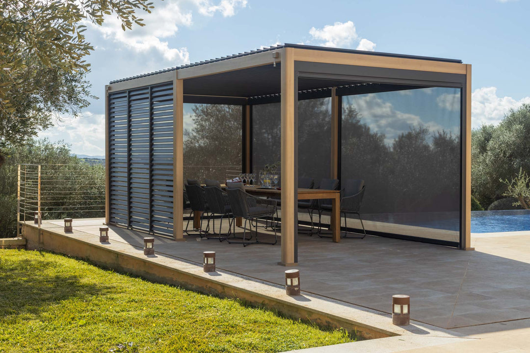 Lifestyle Garden 6x3 Pergola Oak & Charcoal | KENT ONLY DELIVERY