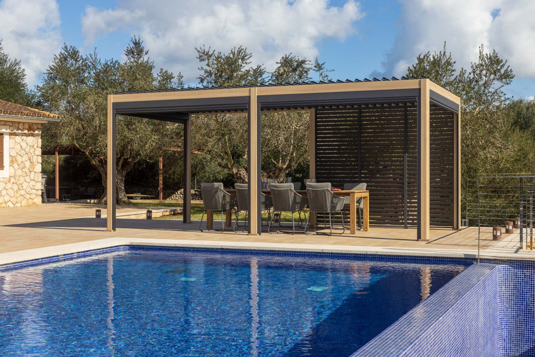 Lifestyle Garden 6x3 Pergola Oak & Charcoal | KENT ONLY DELIVERY