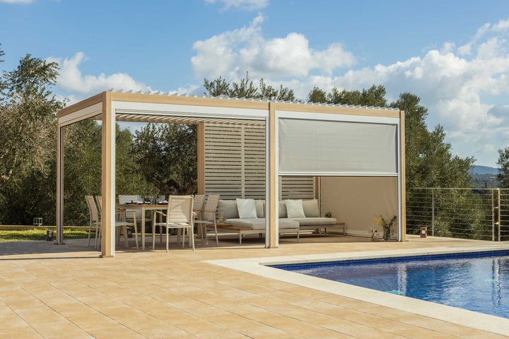 Lifestyle Garden 6x3 Pergola Oak & White | KENT ONLY DELIVERY