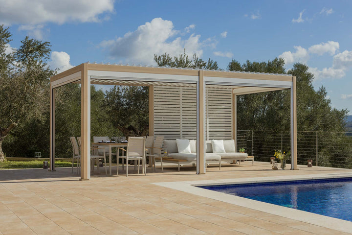 Lifestyle Garden 6x3 Pergola Oak & White | KENT ONLY DELIVERY
