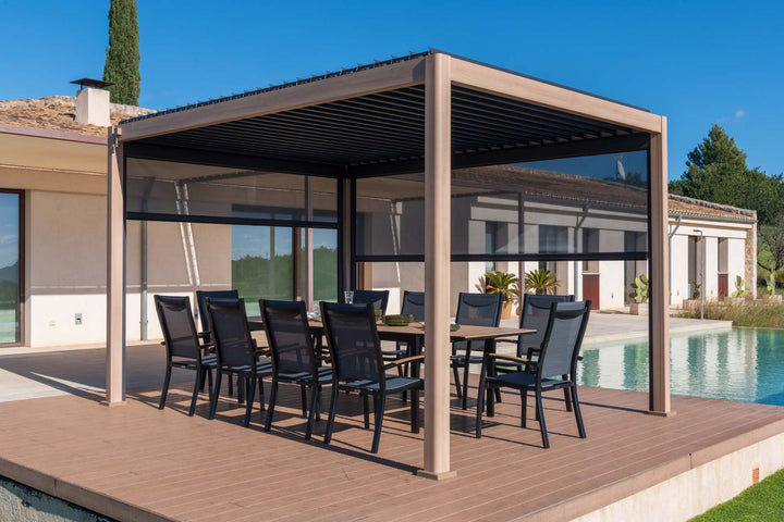Lifestyle Garden 4m x 3m Pergola Oak & Charcoal | KENT ONLY DELIVERY