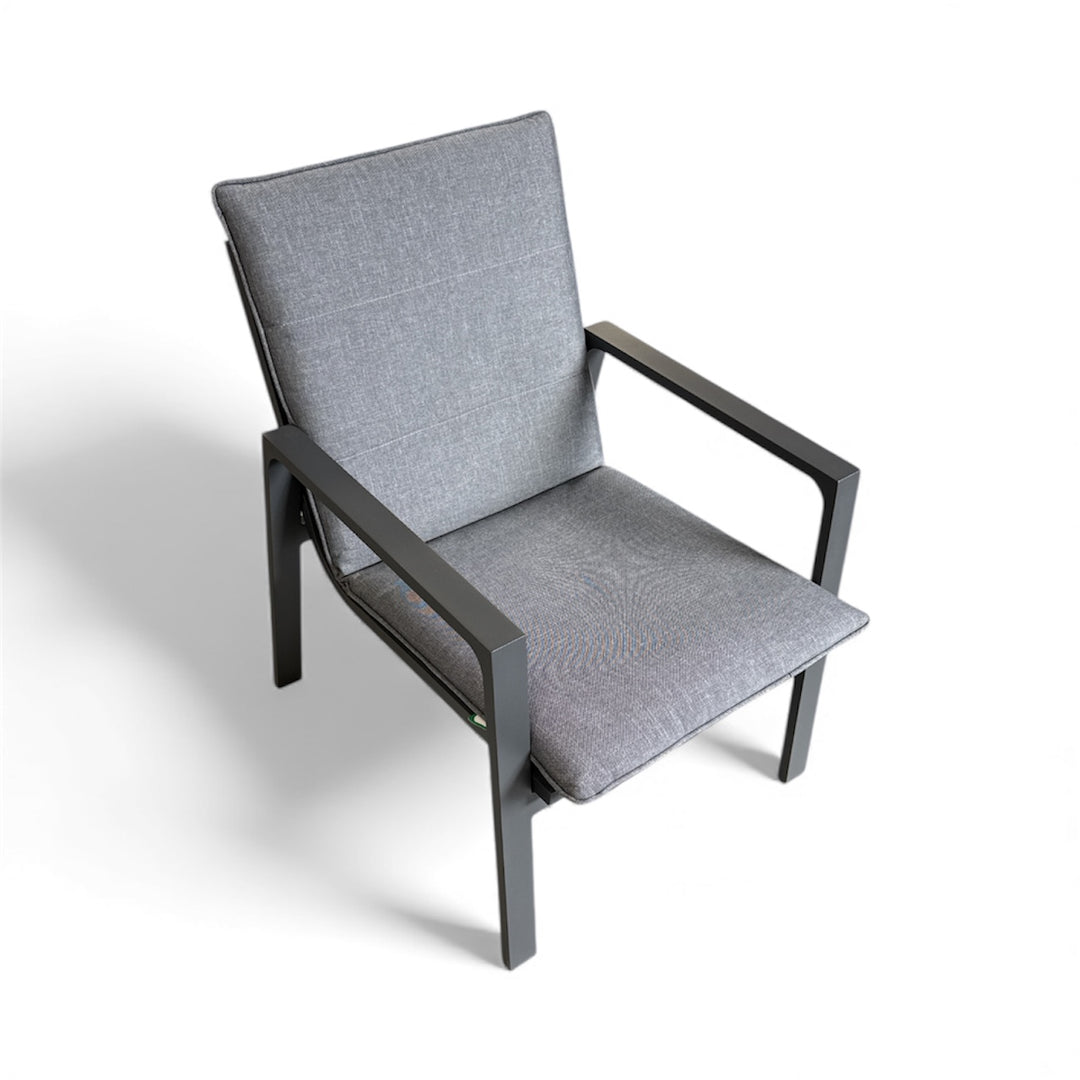 Ivy Aluminium Outdoor 4 Piece Sofa Set in Anthracite