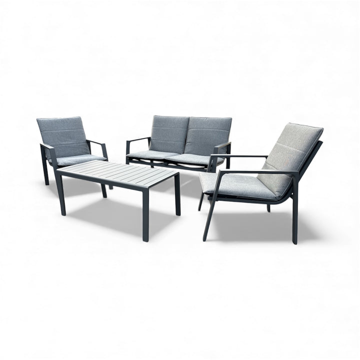 Ivy Aluminium Outdoor 4 Piece Sofa Set in Anthracite