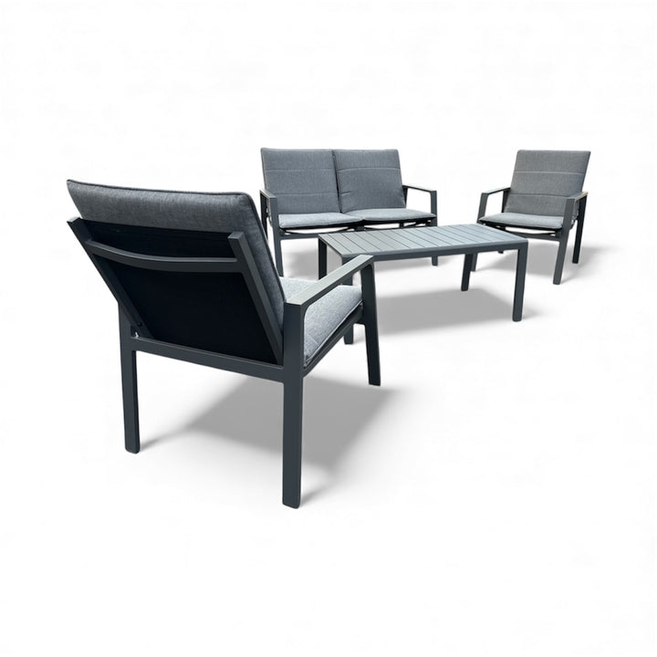 Ivy Aluminium Outdoor 4 Piece Sofa Set in Anthracite