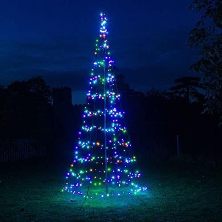 NOMA 4m Starry Nights Pole Tree with 450 Colour Changeable LEDs and App Control