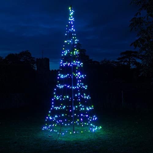 NOMA 4m Starry Nights Pole Tree with 450 Colour Changeable LEDs and App Control