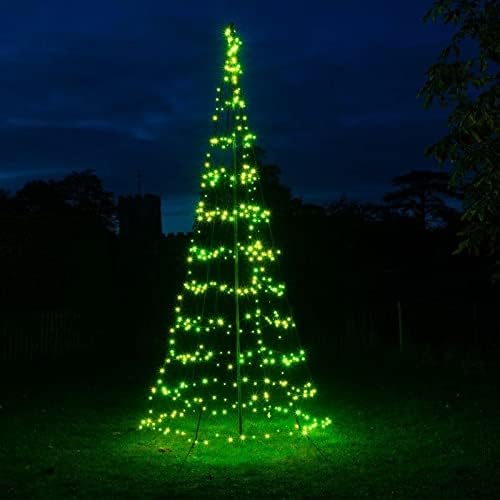 NOMA 4m Starry Nights Pole Tree with 450 Colour Changeable LEDs and App Control