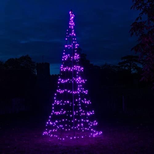 NOMA 3m Starry Nights Pole Tree with 306 Colour Changeable LEDs and App Control