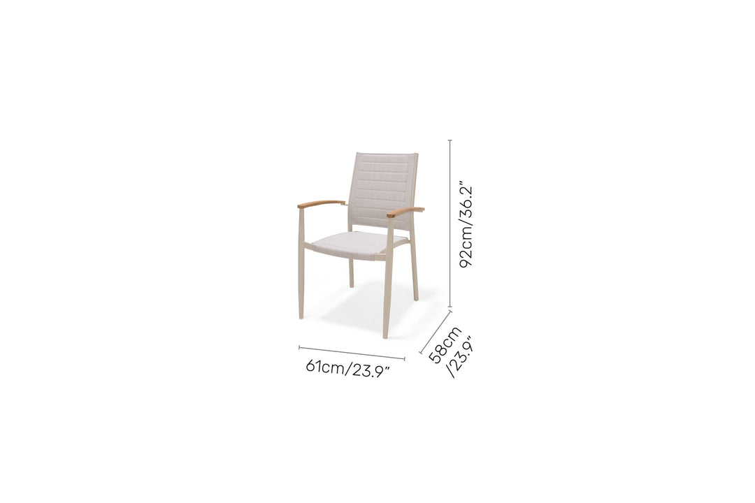 Topaz Light 4 Seat Dining Set - Lifestyle Garden