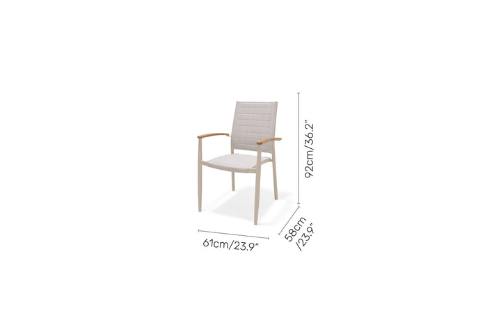 Topaz Light 4 Seat Dining Set - Lifestyle Garden