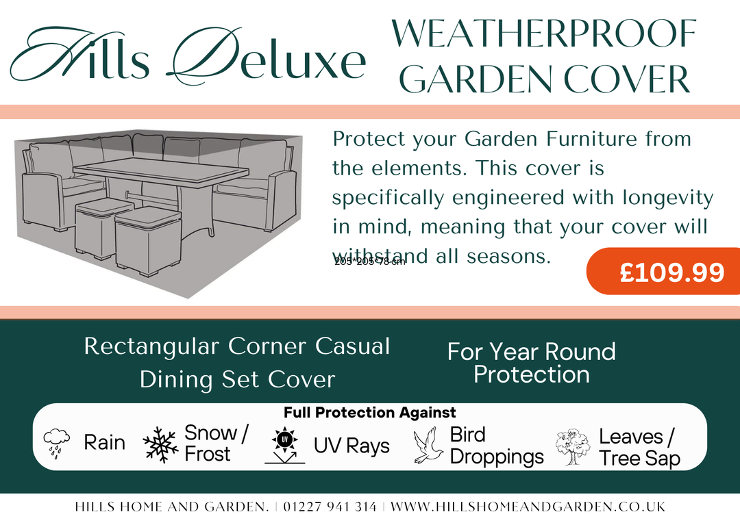 Cover For Luna Rattan Outdoor Corner Sofa Set with Rise & Fall Table
