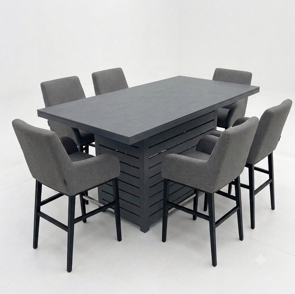 Royale 6 Seat Rectangular Bar Set | KENT ONLY DELIVERY