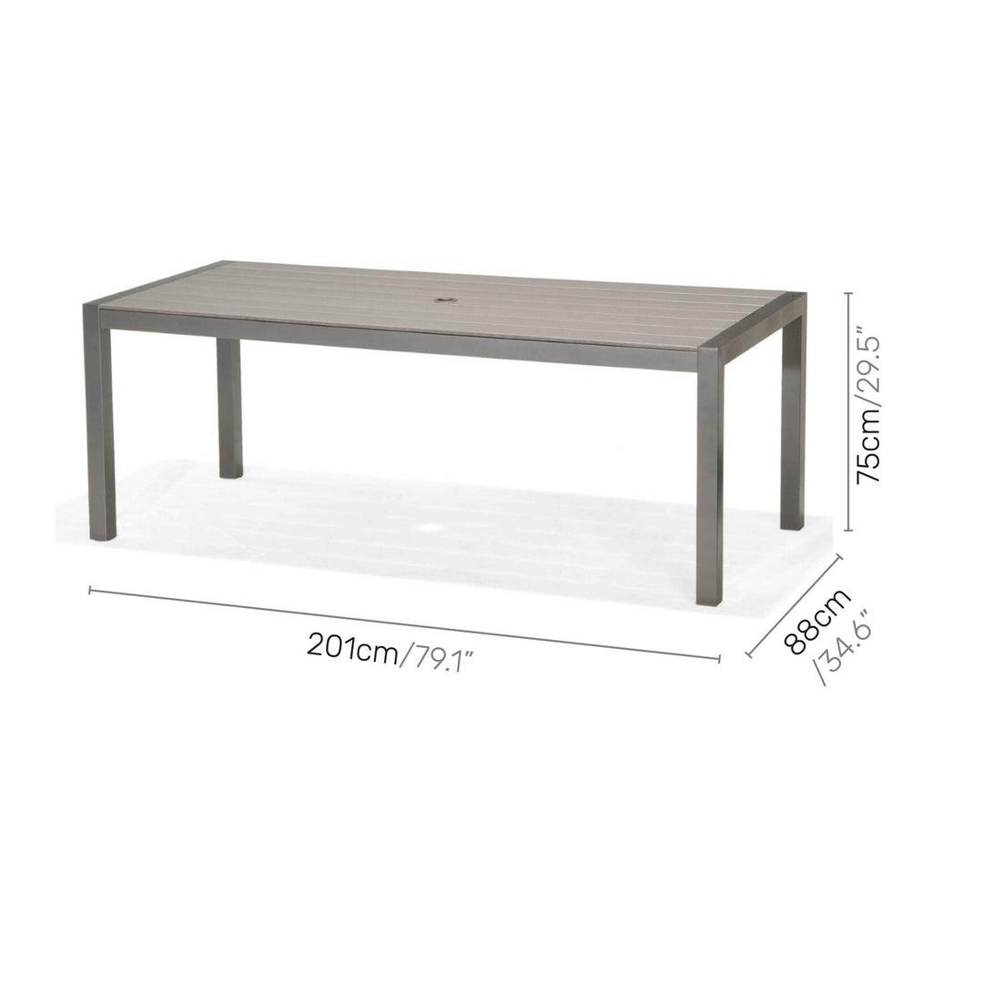 Lifestyle Garden Solana 201cm Rectangular Dining Table
