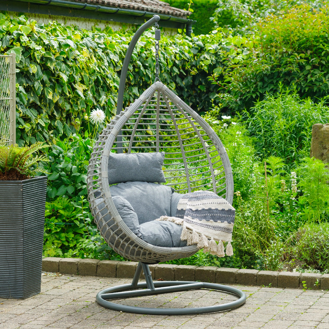 Salzburg Hanging Rattan Egg Chair | KENT ONLY DELIVERY