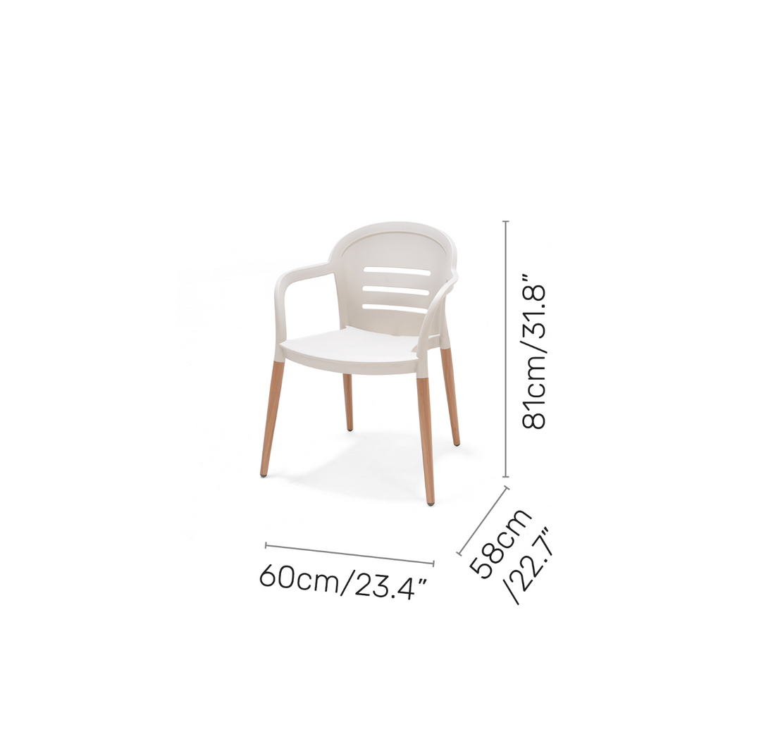 2x Onyx stacking chair- Social Plastic® Coral Sand
