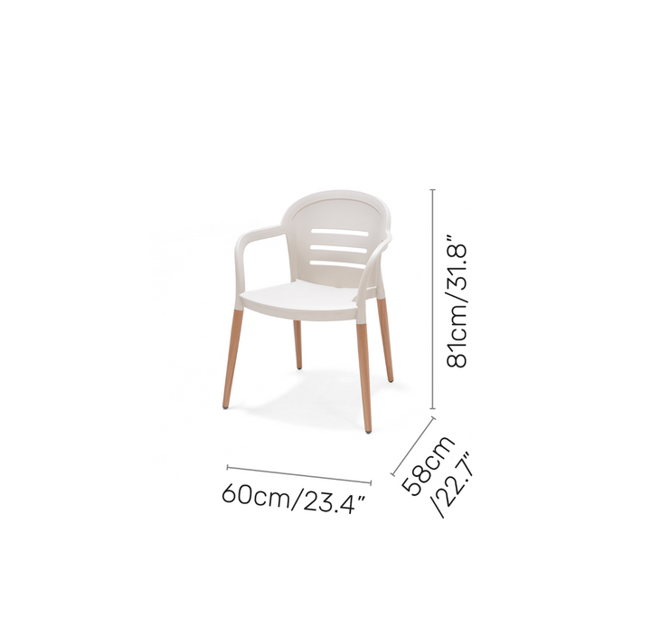 2x Onyx stacking chair- Social Plastic® Coral Sand