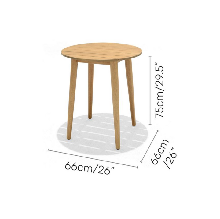 Onyx 66cm Bistro Set – Social Plastic® Peony Pink