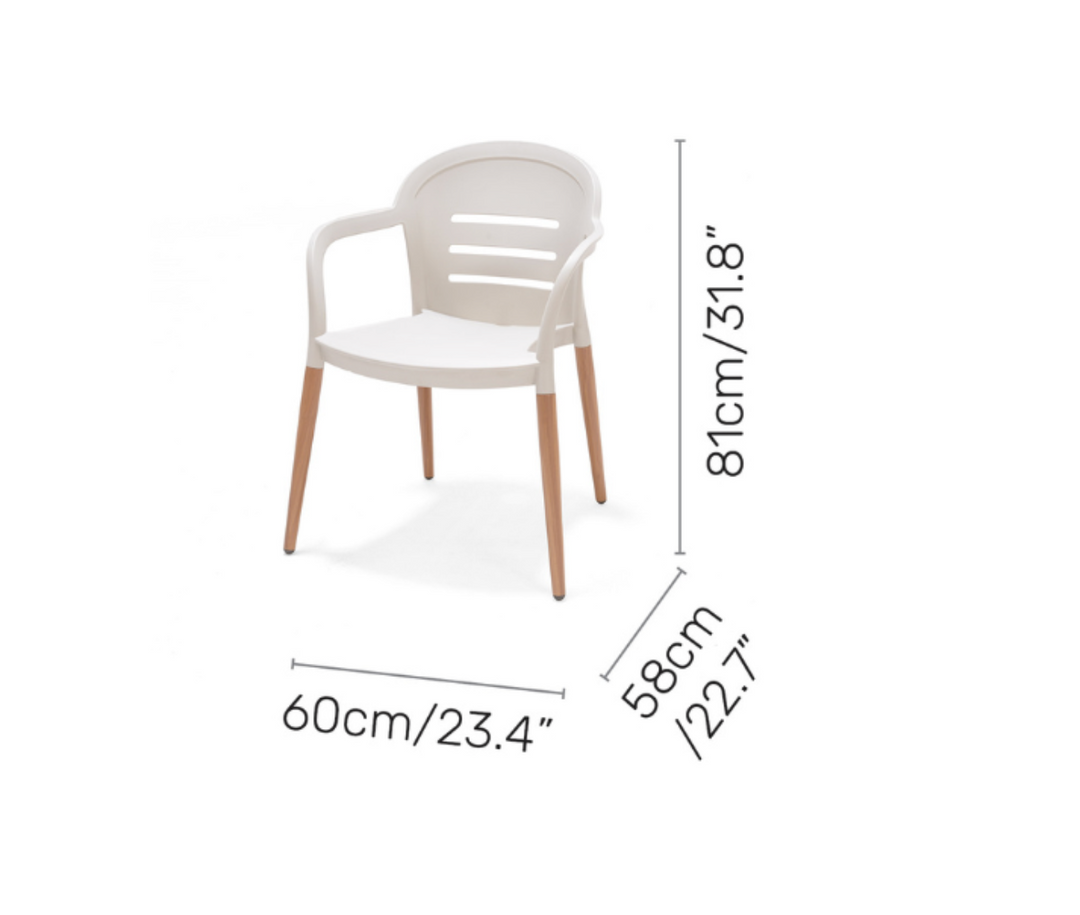 Onyx 6-seater 190x90cm Rect Garden Dining Set – Social Plastic® Mixed