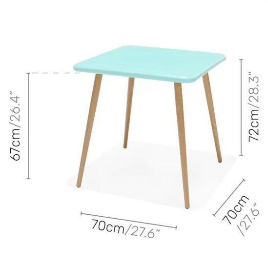 Lifestyle Garden Nassau 70cm Square Bistro Table - Mint