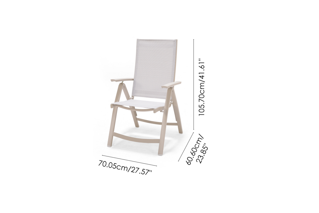 Lifestyle Garden Solana-Urbanite Light 4 Seater Reclining Aluminium Dining Set