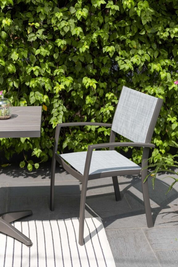 Solana Bistro Set with Stacking Chairs by Lifestyle Garden | KENT ONLY DELIVERY