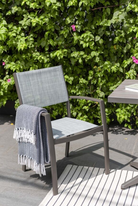 Solana Bistro Set with Stacking Chairs by Lifestyle Garden | KENT ONLY DELIVERY