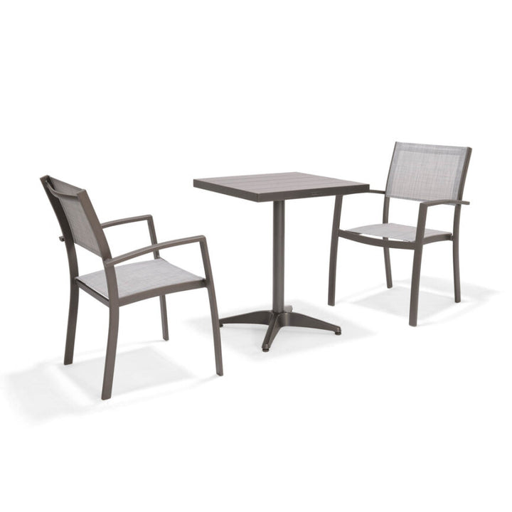 Solana Bistro Set with Stacking Chairs by Lifestyle Garden | KENT ONLY DELIVERY