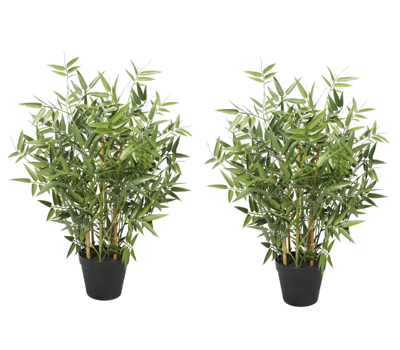 2x Premium Artificial Outdoor Bamboo Plants PE Foliages 60CM UV Protected Outdoor/Indoor