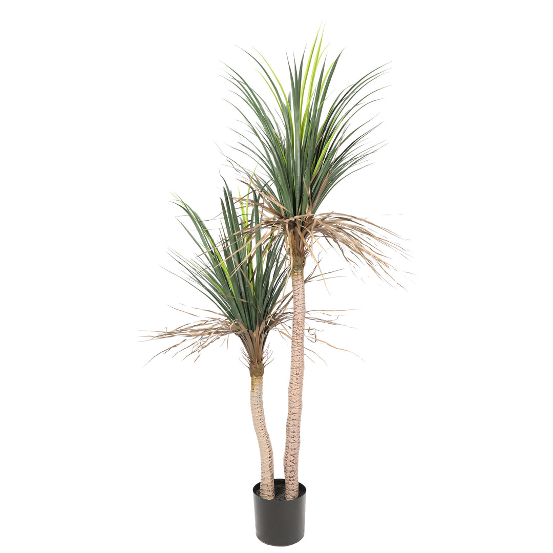 Artificial Yucca Plant Tree Double Trunk Green 160CM UV Protected Outdoor/Indoor