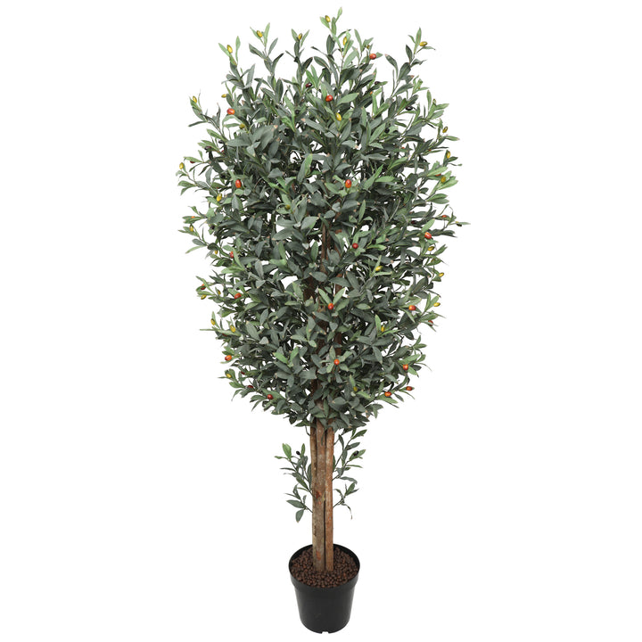 2x 180cm Wood Trunk Olive Tree with Pot