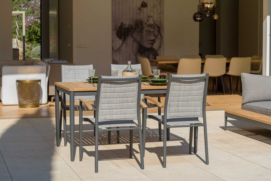 Topaz Dark 4 Seat Dining Set - Lifestyle Garden