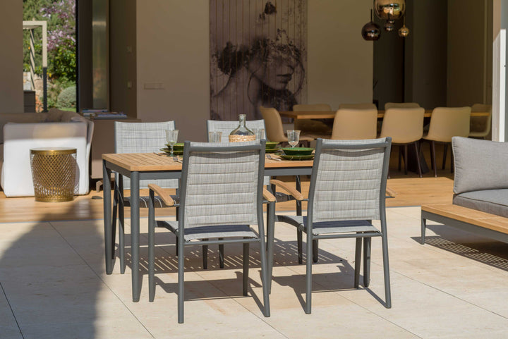 Topaz Dark 4 Seat Dining Set - Lifestyle Garden