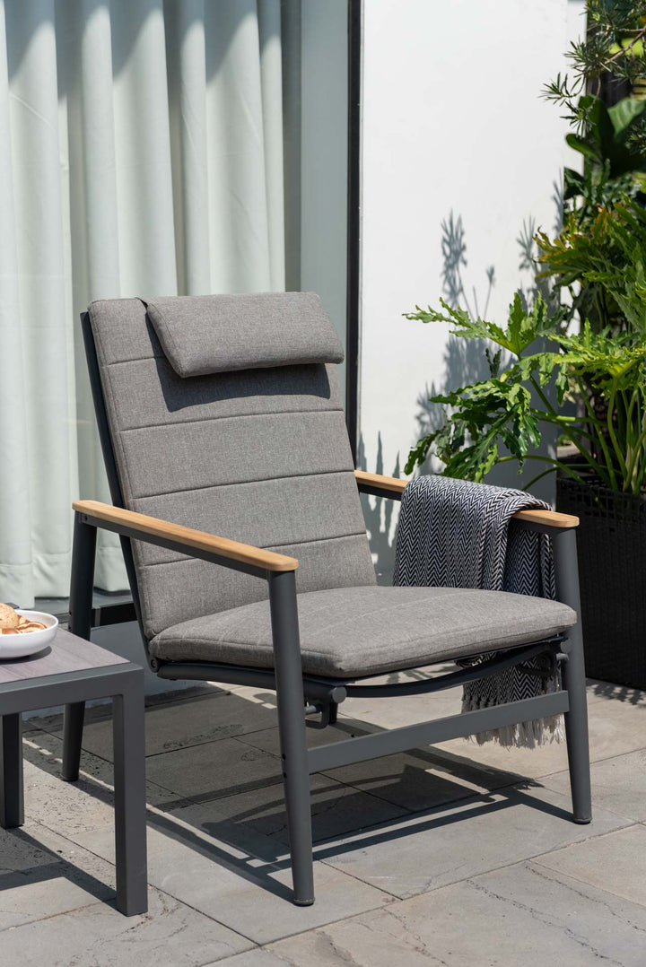 Topaz Dark Reclining Companion Lounge Set - Lifestyle Garden