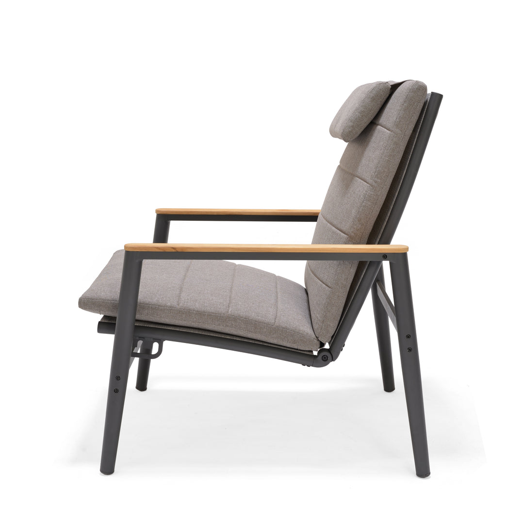 Topaz Dark Reclining Companion Lounge Set - Lifestyle Garden
