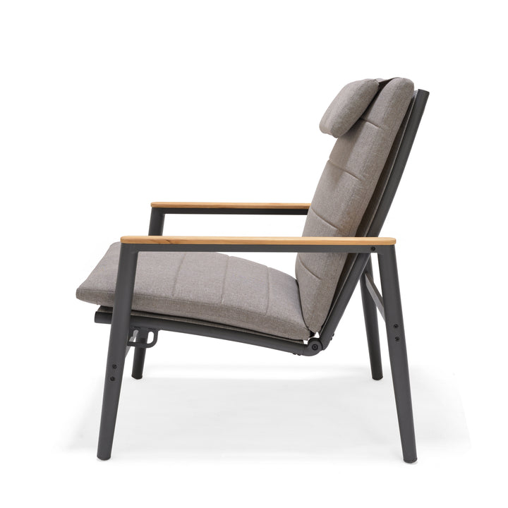 Topaz Dark Reclining Companion Lounge Set - Lifestyle Garden