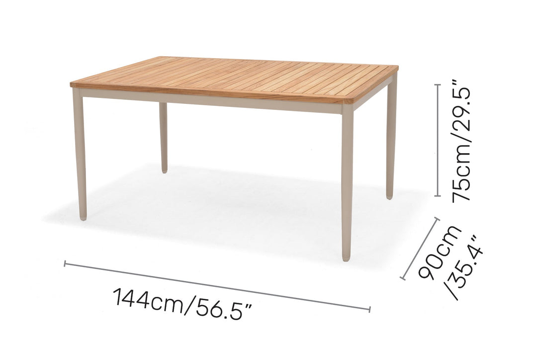 Lifestyle Garden Topaz Light 4 Seat Dining Set