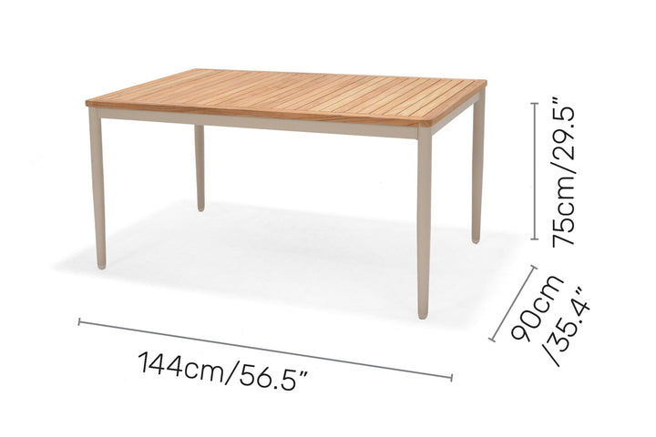 Lifestyle Garden Topaz Light 4 Seat Dining Set