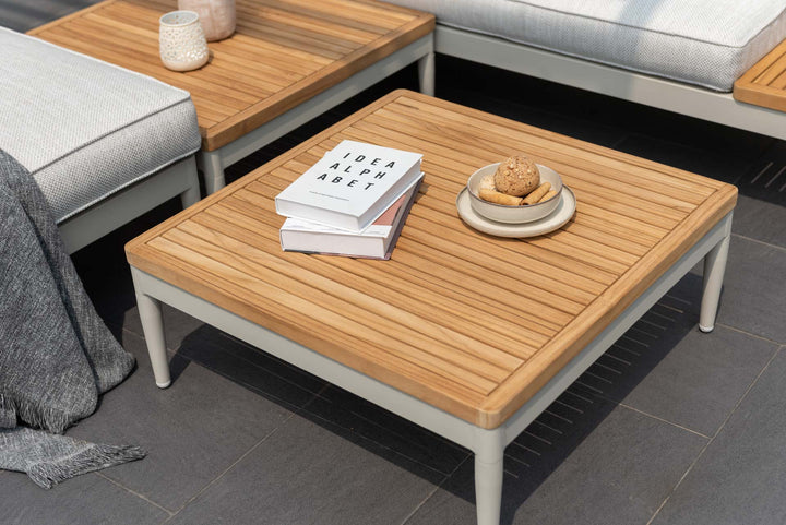 BLACK FRIDAY Lifestyle Garden Topaz Light 6 Seat Dining Set 144cm WITH FREE COFFEE TABLE