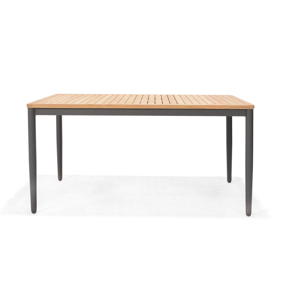 Lifestyle Garden Topaz Rectangular Table 144x90cm - Metal Grey