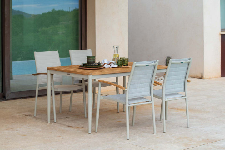 Topaz Light 4 Seat Dining Set - Lifestyle Garden