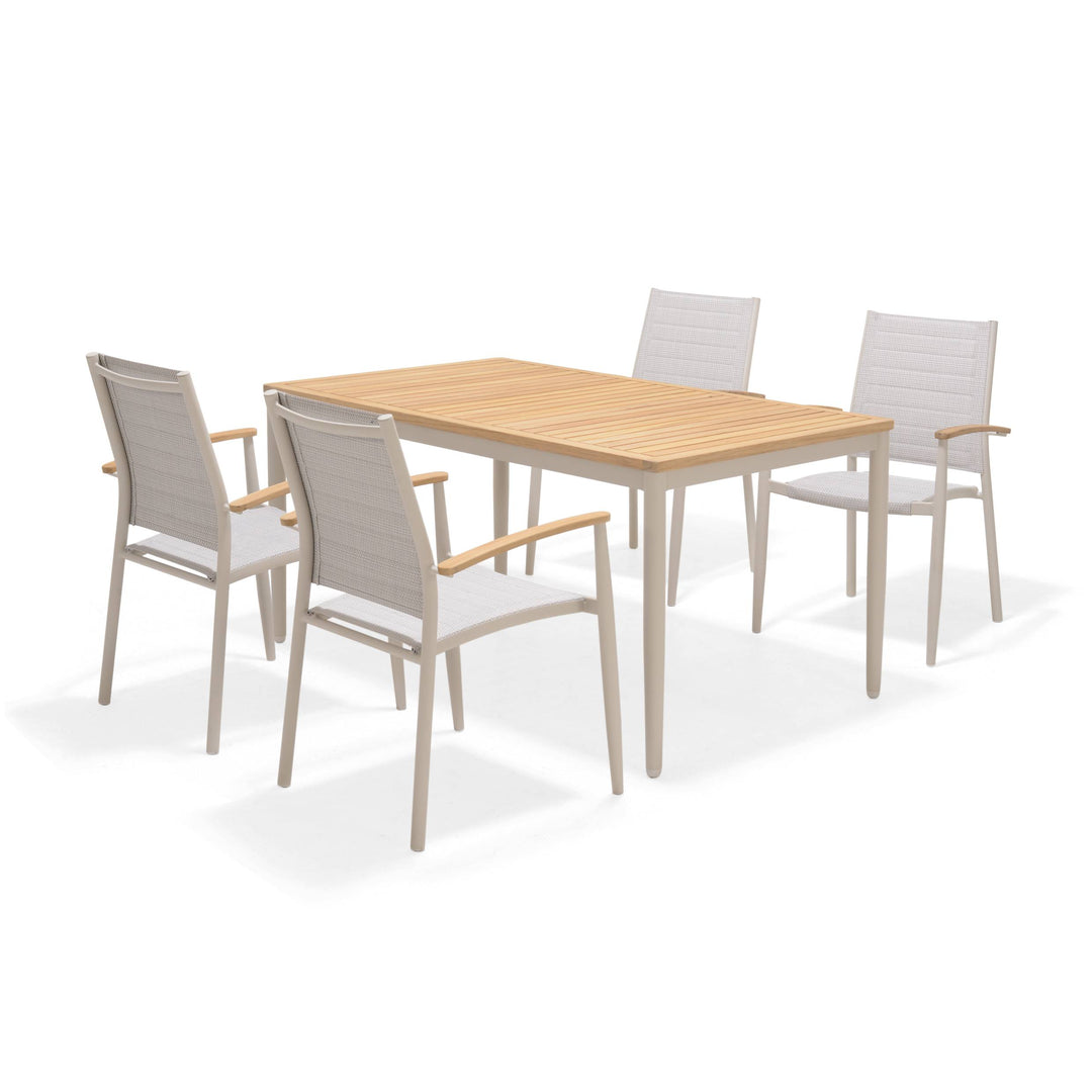 Topaz Light 4 Seat Dining Set - Lifestyle Garden