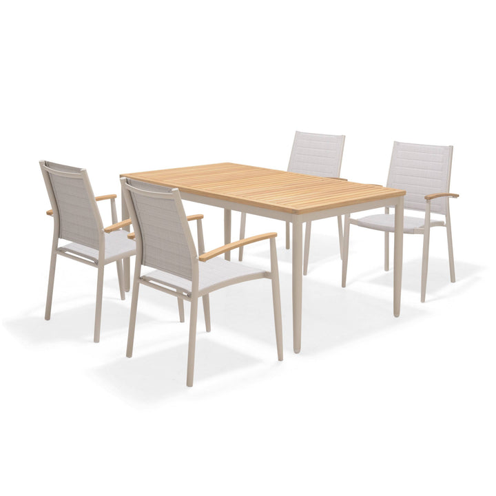 Topaz Light 4 Seat Dining Set - Lifestyle Garden