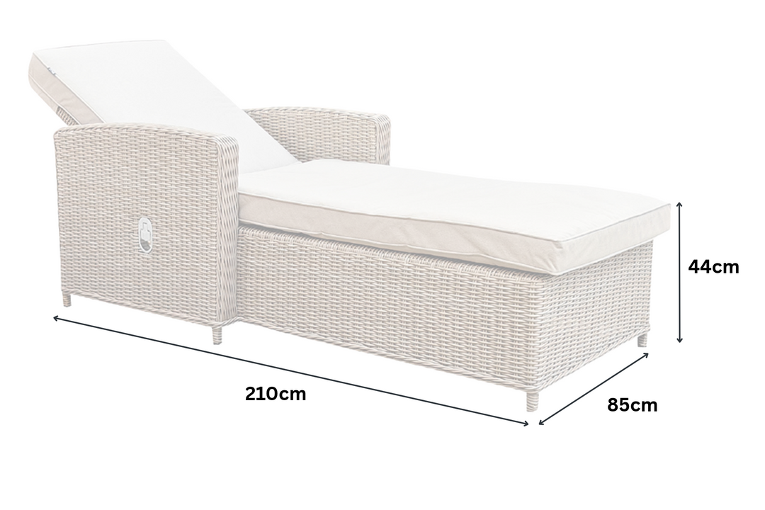 Tranquil Sun Lounger Set - Light Oak | KENT ONLY DELIVERY