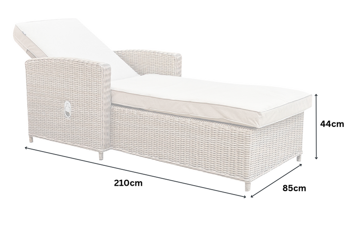 Tranquil Sun Lounger Set - Light Oak | KENT ONLY DELIVERY