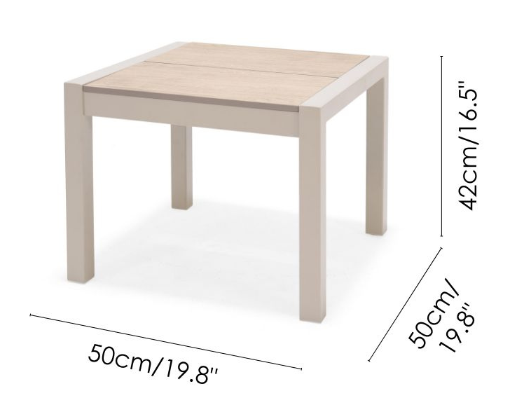 Urbanite Light 50cm Side Table by Lifestyle Garden
