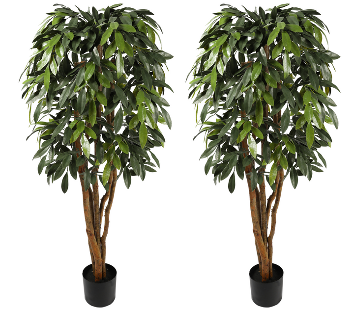 2x Premium Artificial Ficus Tree 150CM UV Protected Outdoor/Indoor