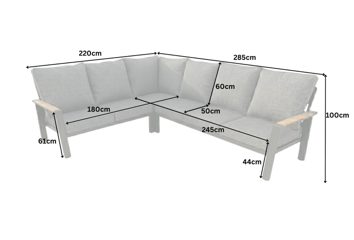 Wynn Rectangular Corner Corner Casual Dining Set with Rise & Fall Table | KENT ONLY DELIVERY